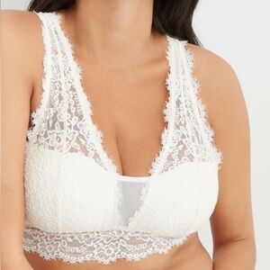 Aerie White Lace Bralette